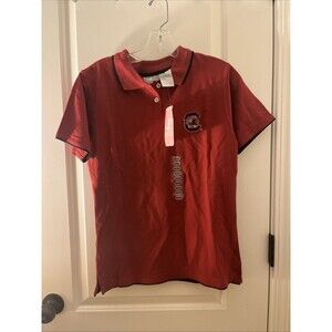 University Of South Carolina Gamecocks Adult Unisex Polo Shirt Slim Fit Size L